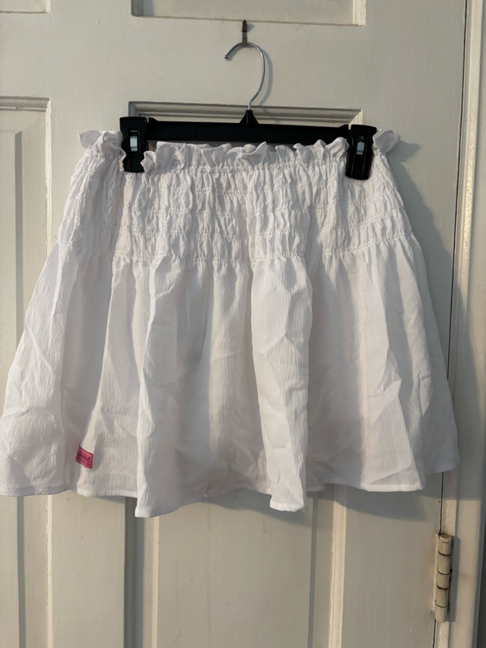 Simply Southern White Short Skort Elastic Waist Ruffle Size M Women